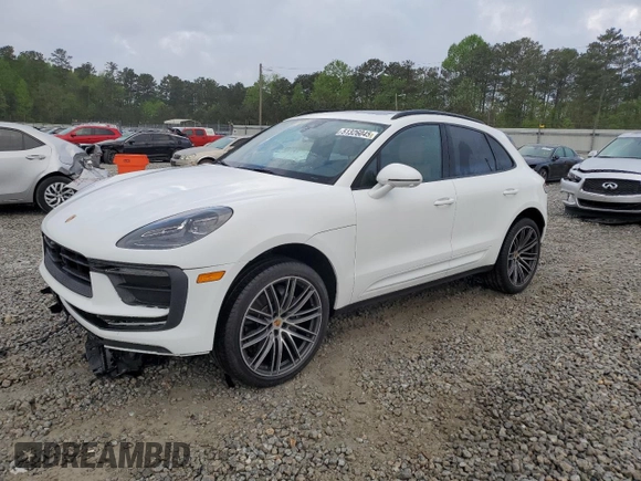 2024 Porsche Macan with VIN WP1AA2A54RLB20188, listed as a Copart auction lot 51326045 with 5,647 mi miles and Salvage title. Bid and sale history available at DreamBid. Image 1.