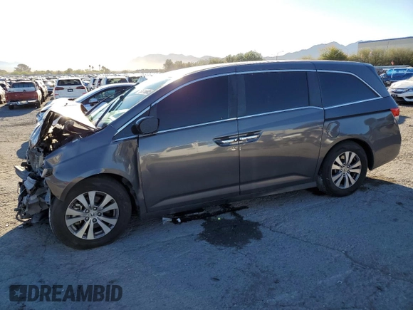 2016 Honda Odyssey EX-L with VIN 5FNRL5H60GB004856, listed as a Copart auction lot 50616685 with 146,296 mi miles and Salvage Title. Bid and sale history available at carsss.com. Image 1.