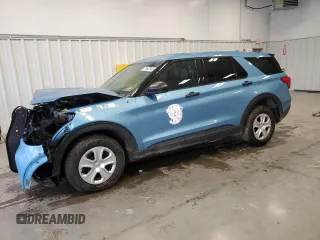 2022 Ford Police Interceptor Utility z VIN 1FM5K8AW1NNA09765, wystawiony jako Copart lot #71442844 z przebiegiem Nie podano mil oraz Szkody całkowita. Historia ofert i sprzedaży dostępna na DreamBid. Obrazek 1.
