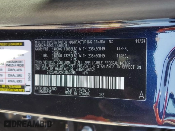 2024 Lexus RX 350 z VIN 2T2BAMBA2RC052098, wystawiony jako Copart lot #52634835 z przebiegiem 1 630 mil mil oraz Szkoda całkowita • Salvage title. Historia ofert i sprzedaży dostępna na DreamBid. Obrazek 16.