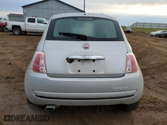 2013 FIAT 500 Pop with VIN 3C3CFFAR7DT548618, listed as a Copart auction lot 84026454 with 191,029 mi miles and Clean title. Bid and sale history available at DreamBid. Image 6.