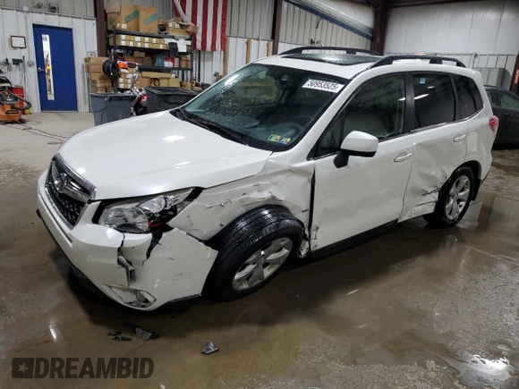 2016 Subaru Forester 2.5i Limited with VIN JF2SJAKC1GH467332, listed as a Copart auction lot 50953525 with 92,903 mi miles and Salvage Title. Bid and sale history available at carsss.com. Image 1.