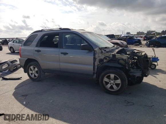 2009 Kia Sportage LX with VIN KNDJF724897564026, listed as a Copart auction lot 55241195 with 108,966 mi miles and Clean Title. Bid and sale history available at carsss.com. Image 4.