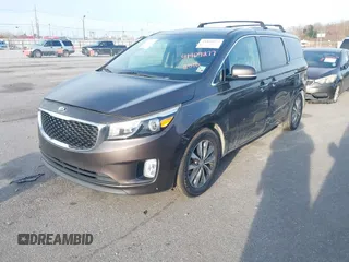 2016 Kia Sedona EX with VIN KNDMC5C1XG6159271, listed as a IAAI auction lot 41409277 with 95,696 mi miles. Bid and sale history available at carsss.com. Image 17.