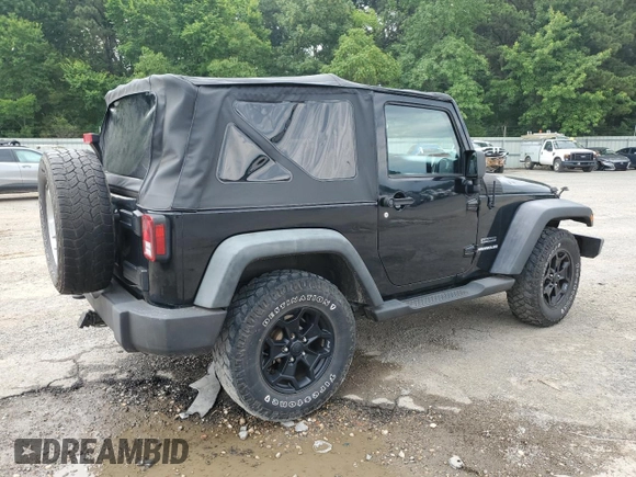 2013 Jeep Wrangler Sport with VIN 1C4AJWAG6DL576549, listed as a Copart auction lot 59888965 with 164,314 mi miles and Salvage title. Bid and sale history available at DreamBid. Image 3.