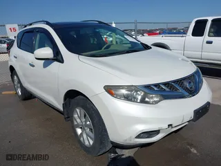 2012 Nissan Murano SL with VIN JN8AZ1MU4CW112724, listed as a IAAI auction lot 41861487 with 155,317 mi miles. Bid and sale history available at carsss.com. Image 1.