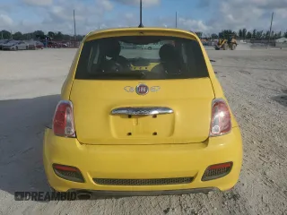 2014 FIAT 500 Sport with VIN 3C3CFFBR4ET275850, listed as a Copart auction lot 45354255 with 73,093 mi miles and Salvage Title. Bid and sale history available at carsss.com. Image 6.