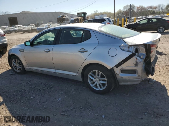 2013 Kia Optima LX with VIN KNAGM4A7XD5390018, listed as a Copart auction lot 53112915 with 0 mi miles and Salvage Title. Bid and sale history available at carsss.com. Image 2.