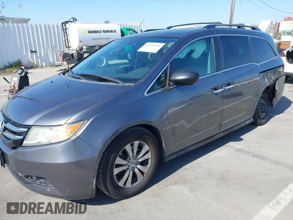 2014 Honda Odyssey EX-L with VIN 5FNRL5H66EB099792, listed as a IAAI auction lot 42160220 with 160,852 mi miles and . Bid and sale history available at carsss.com. Image 19.