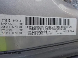 2016 Dodge Grand Caravan SE with VIN 2C4RDGBGXGR220549, listed as a IAAI auction lot 42074110 with 114,826 mi miles and . Bid and sale history available at DreamBid. Image 9.