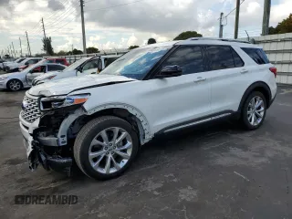 2022 Ford Explorer Platinum с VIN 1FM5K7HW1NNA10687, выставлен на аукционе Copart как лот 46891315 с пробегом 37 871 миль миль и Списание • Salvage title. История ставок и продаж доступна на DreamBid. Изображение 1.