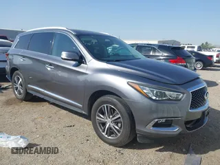 2018 Infiniti QX60 with VIN 5N1DL0MM5JC527646, listed as a IAAI auction lot 41824068 with 116,934 mi miles and . Bid and sale history available at DreamBid. Image 1.
