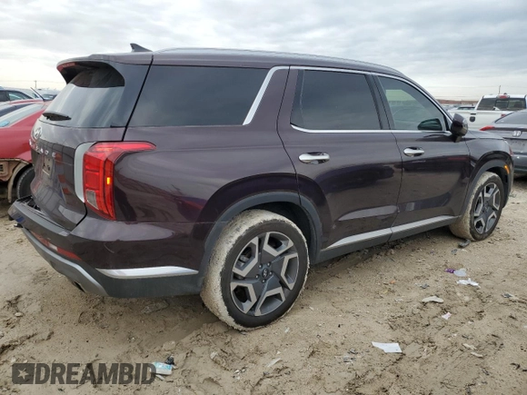2024 Hyundai Palisade Limited z VIN KM8R54GE9RU738186, wystawiony jako Copart lot #45178775 z przebiegiem 8 593 mil mil oraz Szkoda całkowita • Salvage title. Historia ofert i sprzedaży dostępna na DreamBid. Obrazek 3.