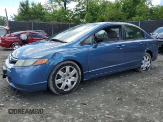 2006 Honda Civic LX z VIN 1HGFA16596L107850, wystawiony jako Copart lot #57266295 z przebiegiem 109 771 mil mil oraz Szkoda całkowita • Salvage title. Historia ofert i sprzedaży dostępna na DreamBid. Obrazek 1.