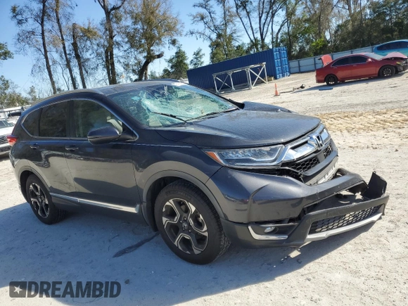 2017 Honda CR-V Touring with VIN 5J6RW1H96HL011555, listed as a Copart auction lot 47476145 with 74,087 mi miles and Salvage Title. Bid and sale history available at carsss.com. Image 4.