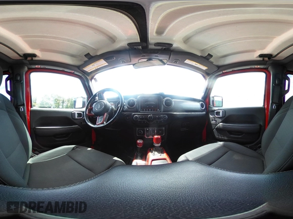 2021 Jeep Wrangler Unlimited Sahara z VIN 1C4HJXEGXMW631033, wystawiony jako IAAI lot #42550070 z przebiegiem 54 429 mil mil oraz . Historia ofert i sprzedaży dostępna na DreamBid. Obrazek 19.