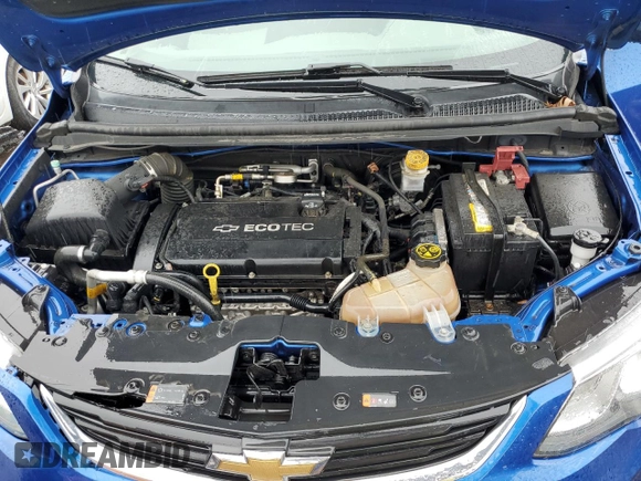 2017 Chevrolet Sonic LT with VIN 1G1JD5SG6H4173423, listed as a Copart auction lot 60721595 with 99,860 mi miles and Salvage title. Bid and sale history available at DreamBid. Image 11.