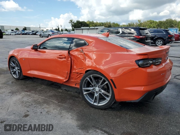 2019 Chevrolet Camaro 2LT with VIN 1G1FD1RX5K0111823, listed as a Copart auction lot 73771734 with 43,840 mi miles and Salvage Title. Bid and sale history available at carsss.com. Image 2.