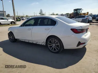 2019 BMW 3 Series 330i with VIN 3MW5R1J59K8B02494, listed as a Copart auction lot 43181165 with 55,183 mi miles and Salvage Title. Bid and sale history available at carsss.com. Image 2.