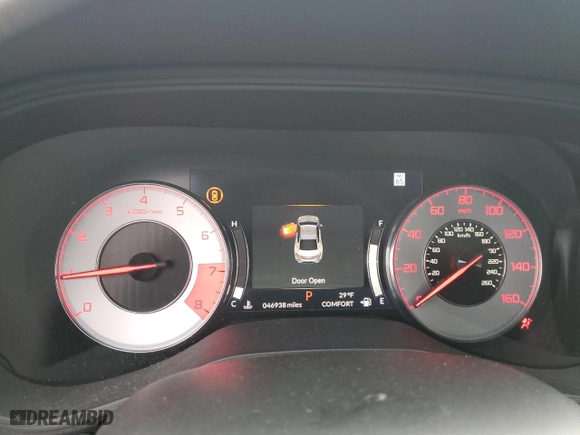 2021 Acura TLX w/A-Spec Package with VIN 19UUB6F53MA009911, listed as a Copart auction lot 44026675 with 46,938 mi miles and Salvage Title. Bid and sale history available at carsss.com. Image 9.