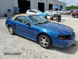 2001 Ford Mustang Deluxe with VIN 1FAFP44401F209673, listed as a Copart auction lot 52239035 with 165,944 mi miles and Salvage Title. Bid and sale history available at carsss.com. Image 4.