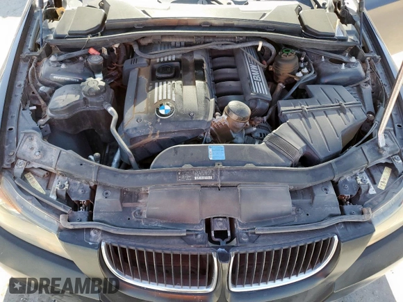 2008 BMW 3 Series 328i with VIN WBAVA37598NL55606, listed as a Copart auction lot 58257725 with 143,619 mi miles and Salvage title. Bid and sale history available at DreamBid. Image 11.