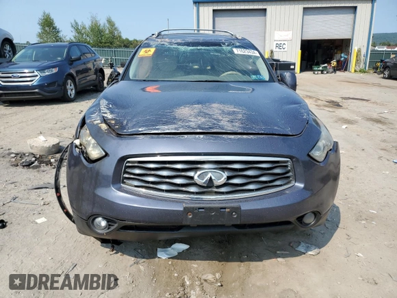 2010 Infiniti FX35 with VIN JN8AS1MW6AM853746, listed as a Copart auction lot 71623434 with 0 mi miles and Salvage Title. Bid and sale history available at carsss.com. Image 5.