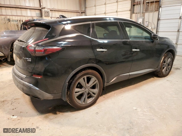 2020 Nissan Murano Platinum with VIN 5N1AZ2DS7LN114680, listed as a Copart auction lot 42124205 with 91,975 mi miles and Salvage Title. Bid and sale history available at carsss.com. Image 3.