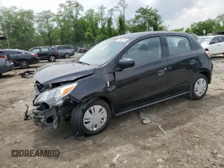 2022 Mitsubishi Mirage ES with VIN ML32AUHJ8NH002844, listed as a Copart auction lot 57463675 with 55,839 mi miles and Salvage title. Bid and sale history available at DreamBid. Image 1.
