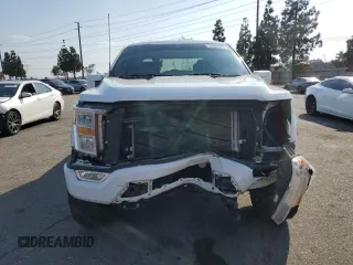 2022 Ford F-150 XL with VIN 1FTFW1E50NFA71691, listed as a Copart auction lot 55282625 with 47,492 mi miles and Salvage title. Bid and sale history available at DreamBid. Image 5.