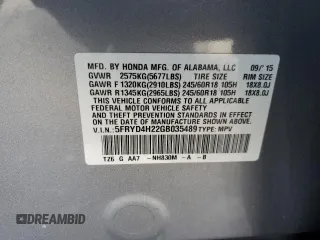 2016 Acura MDX with VIN 5FRYD4H22GB035489, listed as a Copart auction lot 85362884 with 105,826 mi miles and Salvage Title. Bid and sale history available at carsss.com. Image 16.