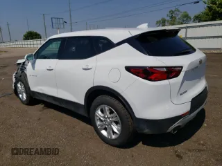 2020 Chevrolet Blazer LT with VIN 3GNKBCR42LS712590, listed as a Copart auction lot 60539095 with 43,309 mi miles and Salvage title. Bid and sale history available at DreamBid. Image 2.