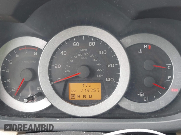 2012 Toyota RAV4 with VIN 2T3BF4DV4CW237305, listed as a IAAI auction lot 41590091 with 114,757 mi miles and . Bid and sale history available at carsss.com. Image 7.