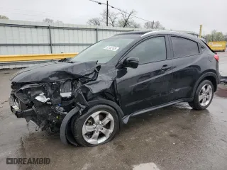 2016 Honda HR-V EX-L w/Navi with VIN 3CZRU5H75GM753194, listed as a Copart auction lot 52102105 with 129,528 mi miles and Salvage Title. Bid and sale history available at carsss.com. Image 1.