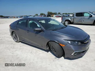 2021 Honda Civic Sedan EX with VIN 2HGFC1F34MH703080, listed as a Copart auction lot 49089425 with 18,451 mi miles and Salvage Title. Bid and sale history available at carsss.com. Image 4.
