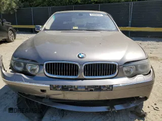 2002 BMW 7 Series 745Li with VIN WBAGN63472DR07659, listed as a Copart auction lot 60600554 with Not Provided miles and Salvage Title. Bid and sale history available at carsss.com. Image 5.