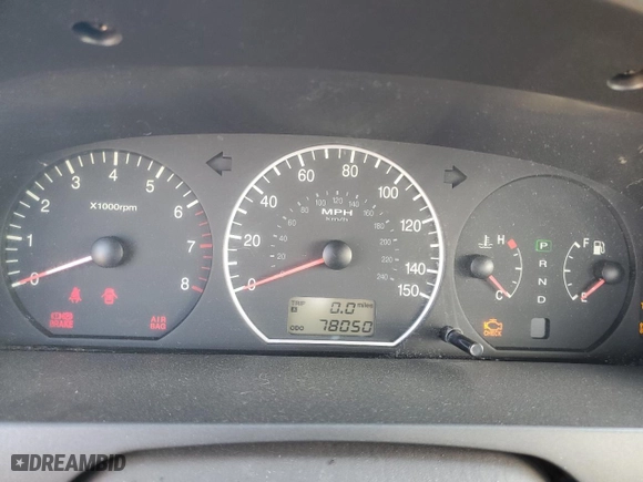 2005 Hyundai XG350 with VIN KMHFU45E95A424638, listed as a Copart auction lot 70498344 with 78,050 mi miles and Clean Title. Bid and sale history available at carsss.com. Image 9.