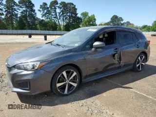 2018 Subaru Impreza Sport with VIN 4S3GTAM68J3737148, listed as a Copart auction lot 52533935 with 124,499 mi miles and Salvage Title. Bid and sale history available at carsss.com. Image 1.