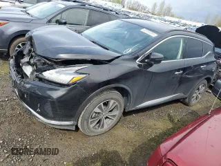 2020 Nissan Murano SV with VIN 5N1AZ2BJXLN122301, listed as a Copart auction lot 50590085 with 72,076 mi miles and Salvage title. Bid and sale history available at DreamBid. Image 1.