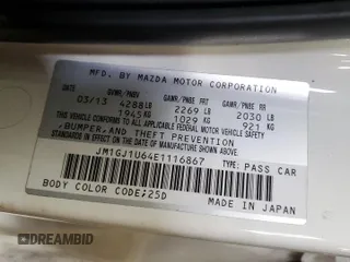 2014 Mazda 6 i Sport with VIN JM1GJ1U64E1116867, listed as a Copart auction lot 53652345 with 132,144 mi miles and Salvage Title. Bid and sale history available at carsss.com. Image 13.
