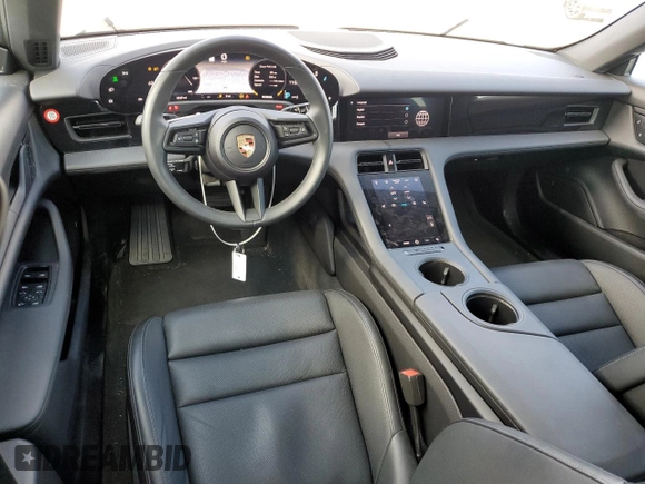 2024 Porsche Taycan with VIN WP0AA2Y1XRSA12641, listed as a Copart auction lot 44576355 with 4,449 mi miles and Salvage Title. Bid and sale history available at DreamBid. Image 8.