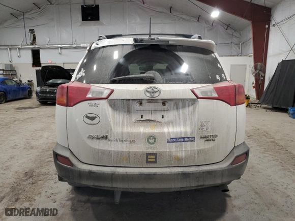 2014 Toyota RAV4 Limited with VIN 2T3DFREV9EW168392, listed as a Copart auction lot 48128555 with 187,458 mi miles and Salvage Title. Bid and sale history available at carsss.com. Image 6.