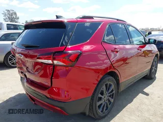 2024 Chevrolet Equinox RS with VIN 3GNAXMEG5RL363141, listed as a IAAI auction lot 41956791 with 10,134 mi miles and . Bid and sale history available at DreamBid. Image 4.