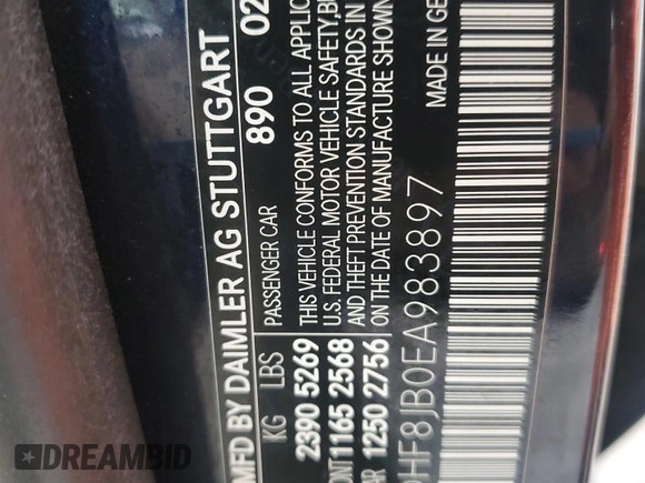 2014 Mercedes-Benz E 350 Luxury z VIN WDDHF8JB0EA983897, wystawiony jako Copart lot #44218125 z przebiegiem 53 786 mil mil oraz Szkoda całkowita • Salvage title. Historia ofert i sprzedaży dostępna na DreamBid. Obrazek 12.