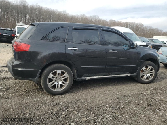 2008 Acura MDX Tech Pkg with VIN 2HNYD28378H500272, listed as a Copart auction lot 49991295 with 0 mi miles and Salvage Title. Bid and sale history available at carsss.com. Image 3.