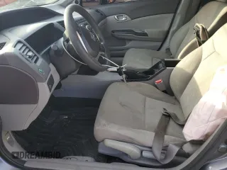 2012 Honda Civic EX with VIN 19XFB2F87CE052413, listed as a Copart auction lot 46215765 with 128,207 mi miles and Salvage Title. Bid and sale history available at DreamBid. Image 7.