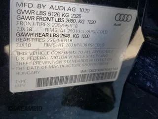 2021 Audi Q3 S line Premium with VIN WA1DECF39M1042148, listed as a Copart auction lot 59171333 with 13,894 mi miles and Salvage title. Bid and sale history available at DreamBid. Image 14.