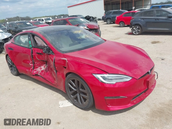 2022 Tesla Model S with VIN 5YJSA1E58NF463643, listed as a IAAI auction lot 41861483 with Not Provided miles and . Bid and sale history available at DreamBid. Image 1.