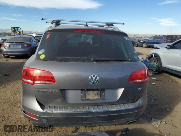 2013 Volkswagen Touareg Lux with VIN WVGEF9BP7DD008030, listed as a Copart auction lot 81642604 with 161,112 mi miles and Salvage Title. Bid and sale history available at DreamBid. Image 6.