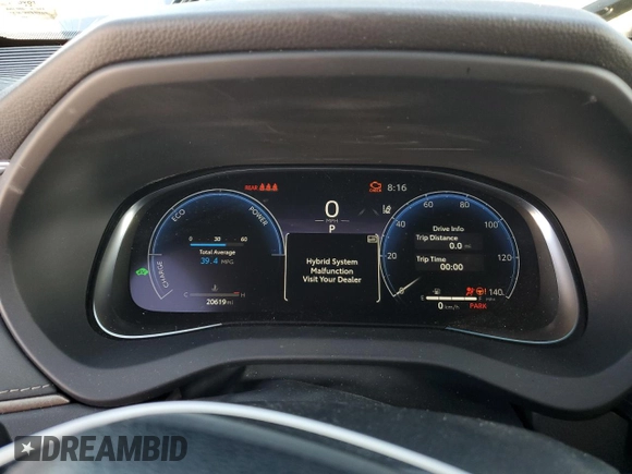 2024 Toyota Venza LE with VIN JTEAAAAH3RJ177916, listed as a Copart auction lot 55318675 with 20,619 mi miles and Salvage Title. Bid and sale history available at DreamBid. Image 9.